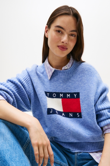 Tommy Jeans dw0dw21782 tjw melange flag swe